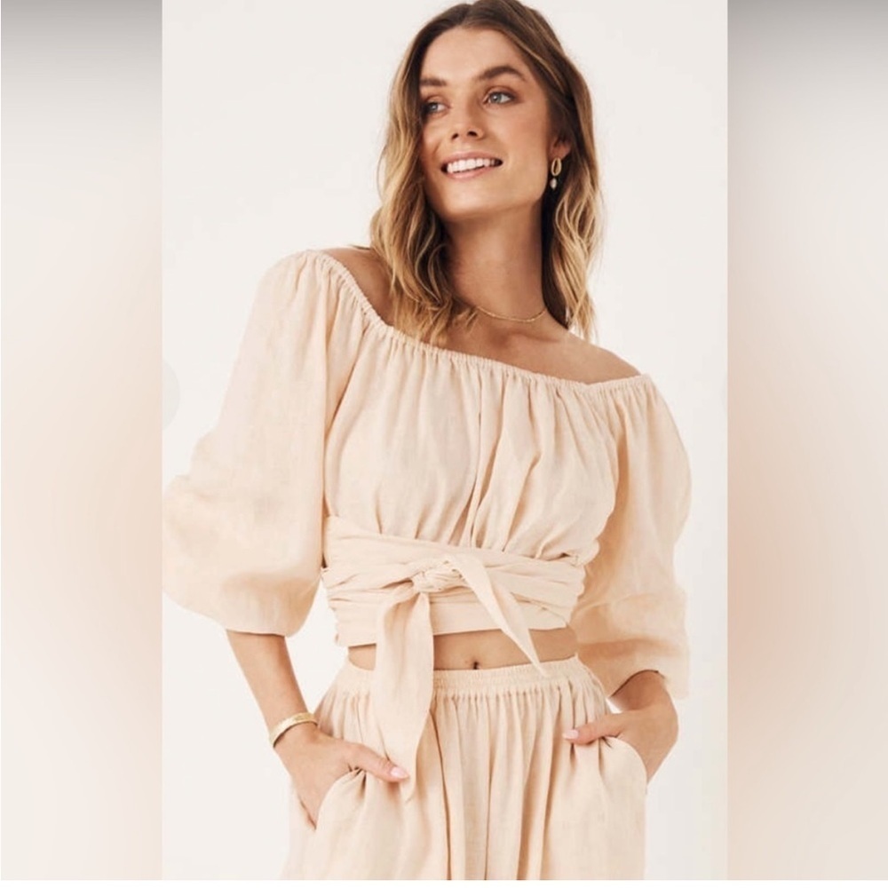 Spell and the Gypsy Collective Mae Wrap Shirt like new M - Picture 3 of 6